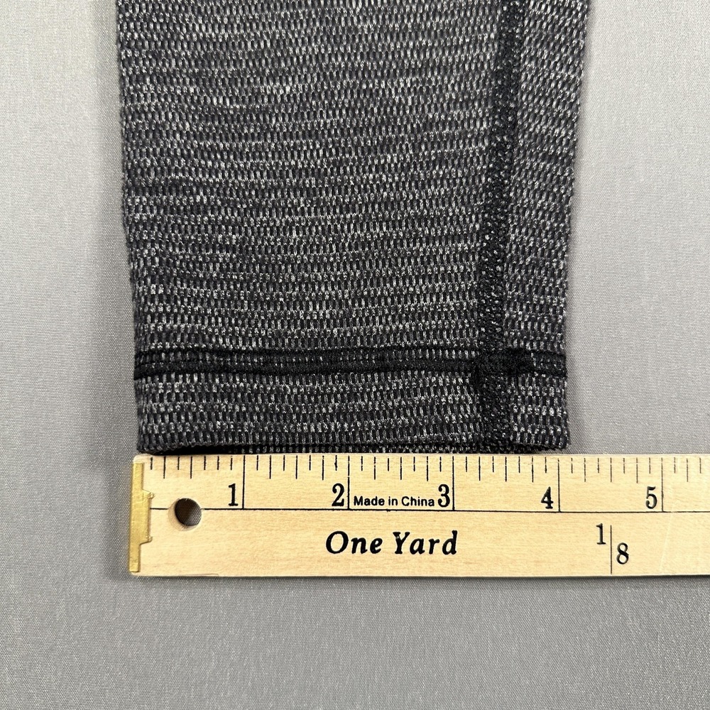 Lululemon Leggings Womens Apx:Med Gray Mid Rise Ankle Yoga Athletic Stretch - Picture 4 of 8